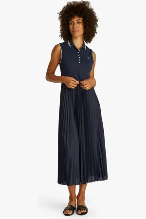 Tommy Hilfiger Robe Polo Midi Sans Manches