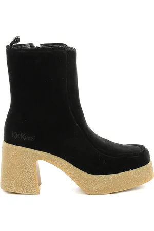 Kickers Bottines Cuir À Talons Kick Celest