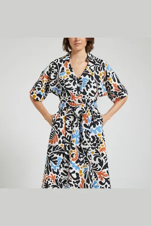 Suncoo Robe Évasée À Manches Courtes Carina