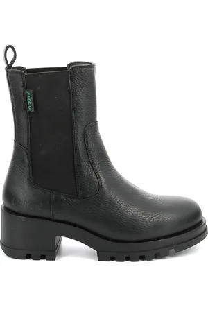 Kickers Boots Chelsea En Cuir À Talons Kick Happy
