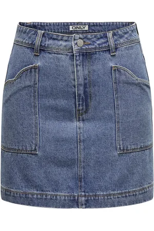 ONLY Jupe En Jean Taille Haute