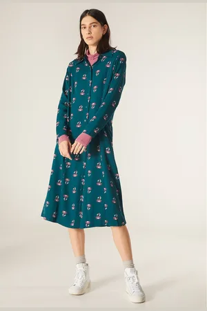 Compañía fantástica Robe Midi Imprimée Et Boutonnée
