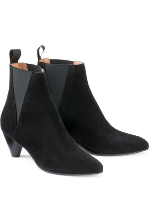 Anonymous copenhagen Bottines En Cuir Suédé À Talon Cône Clivia