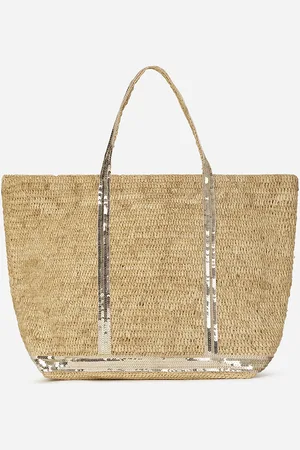 Vanessa Bruno Sac Cabas Xl En Raphia Et Sequins