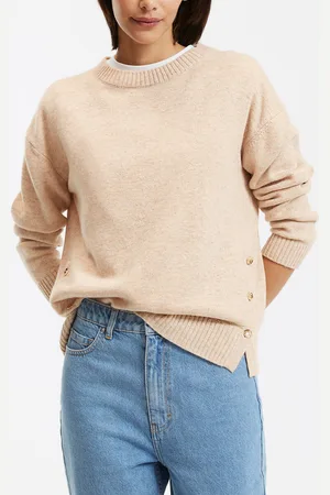 Des Petits Hauts Pull En Laine Mérinos Col Rond Manches Longues Ar