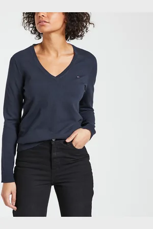 Tommy Hilfiger Pull Col V En Fine Maille
