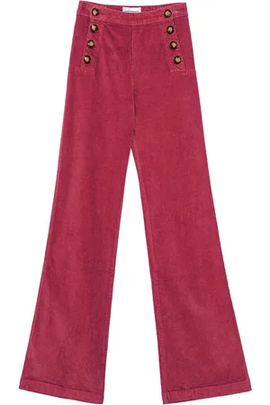 La Petite Etoile Pantalon À Ponts En Velours Paulie
