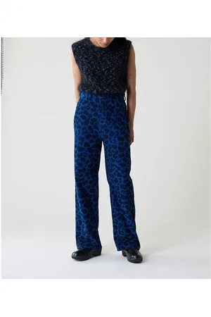 Leon & Harper Pantalon Droit Imprimé Léopard Puglia Wilde