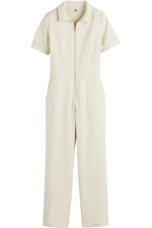 La Redoute Combinaison Pantalon Flare Zippée En Denim