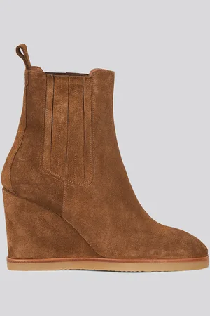 ANTHOLOGY PARIS Bottines En Cuir Talon Compensé