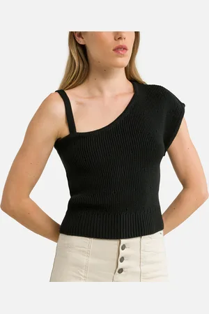 Sessun Pull Asymétrique À Bretelle Et Manche Agneta