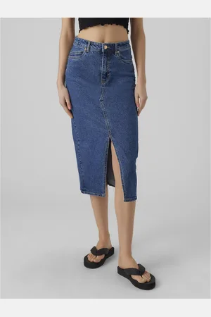 VERO MODA Jupe Longue En Jean