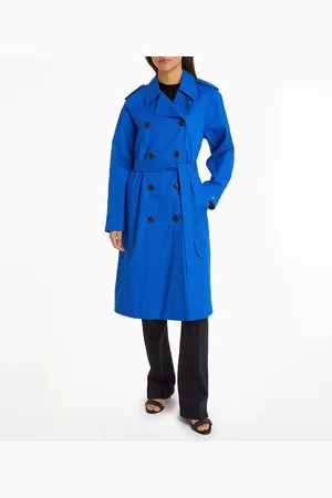 Tommy Hilfiger Trench Mi-long Boutonné Ceinturé