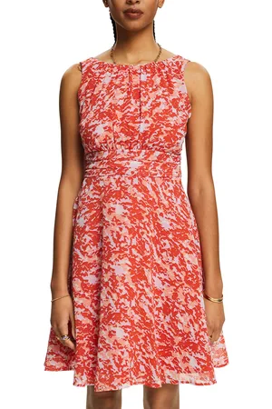 ESPRIT Robe Plissée Col Rond
