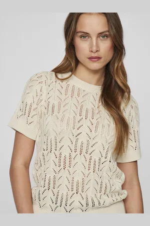VILA Pull Ajouré Col Rond