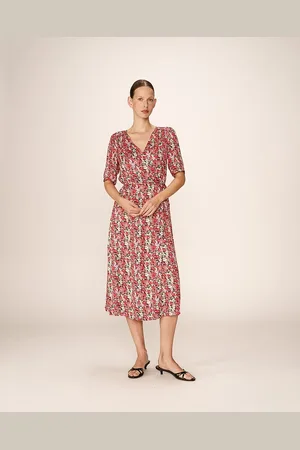 Grace & Mila Robe Longue Portefeuille Imprimé Floral Perline