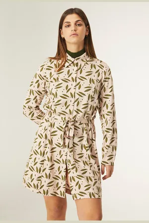 Compañía fantástica Robe Imprimée Boutonnée Avec Ceinture
