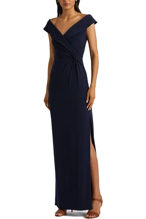 Ralph Lauren Robe Longue Fente Côté