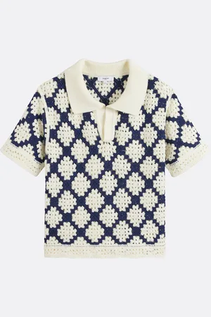 Suncoo Polo En Crochet Manches Courtes Perisol