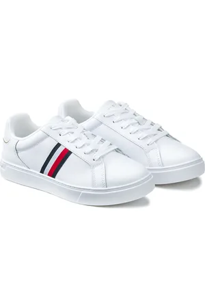 Tommy Hilfiger Baskets En Cuir Essential Court Stripes