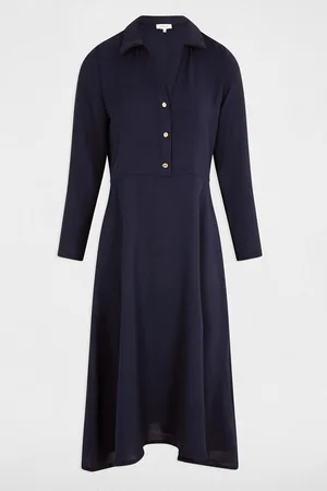 Morgan Robe Midi Droite Fluide