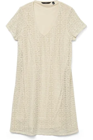VERO MODA Robe Courte Brodée