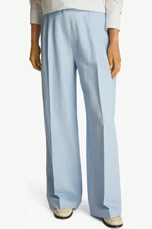 Tommy Hilfiger Pantalon Droit En Lin Mélangé