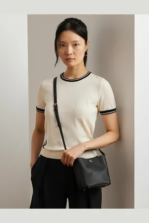Ralph Lauren Petit Sac Seau En Cuir À Bandoulière Reese