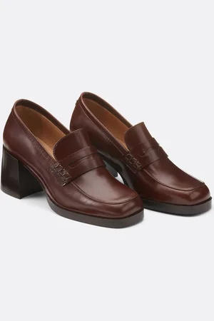 COSMOPARIS Mocassins À Talons Pilar Cuir