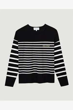 Maison Labiche Tshirt Rayé Manches Longues Coton Bio Montpar