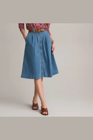 ANNE WEYBURN Jupe Évasée En Denim Mi-longue