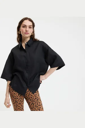 La Redoute Chemise Ample Manches Coudes Lin Signature Ambre