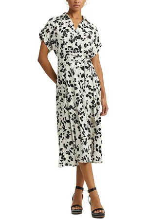 Ralph Lauren Robe Imprimée Manches Courtes Fratillio