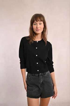 Molly Bracken Cardigan En Grosse Maille Boutonné