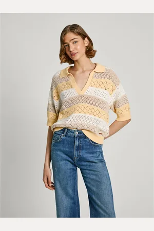 Pepe Jeans Pull Maille Ajourée Manches Courtes