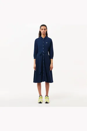 Lacoste Robe Polo Relaxed Fit En Petit Piqué
