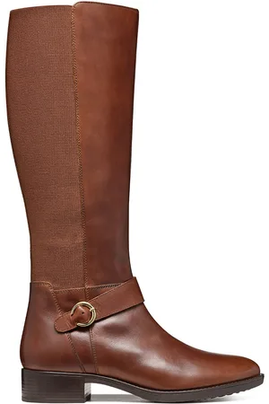 Geox Bottes Cavalières En Cuir Felicity Élastique