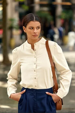 La Petite Etoile Blouse Velours Manches Longues Blondie