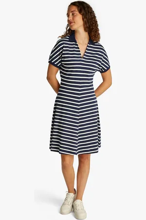 Tommy Hilfiger Robe-polo Rayée Évasée