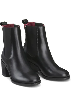 Tommy Hilfiger Bottines À Talons En Cuir