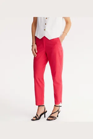 ANNE WEYBURN Pantalon Droit 7/8ème Lin Et Coton