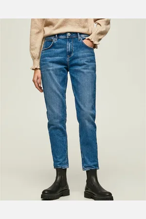 Pepe Jeans Jean Droit Tapered Taille Haute Violet