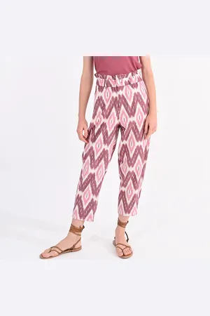 Molly Bracken Pantalon Cigarette Imprimé