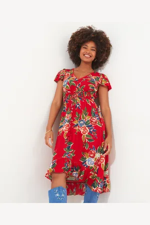 Joe Browns Robe Imprimée Col V Beautiful