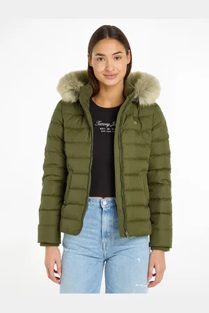 Tommy Hilfiger Doudoune Courte Zippée À Capuche