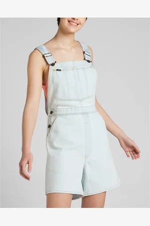 Lee Salopette Courte En Denim