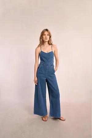 Molly Bracken Combi-pantalon À Bretelles Denim
