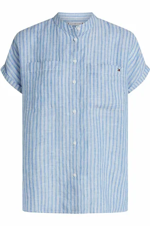 Tommy Hilfiger Blouse En Lin Manches Courtes