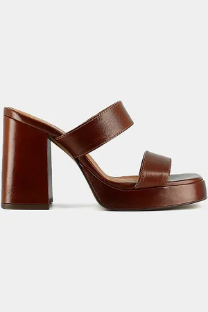 Jonak Mules Cuir À Talon Bilal Fabriquées En Europe