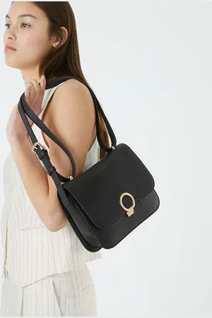 La Redoute Sac À Main Classique Signature En Cuir